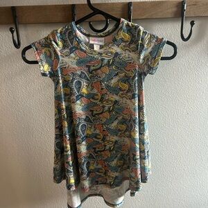 LuLaRoe Colorful Paisley Print Top